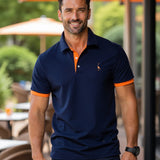 Berake | Tweekleurig Polo met sportief accent-ontwerp