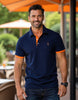 Berake | Tweekleurig Polo met sportief accent-ontwerp