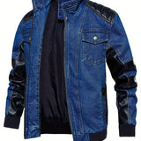 Michel™ Heren Denim Bikerjack