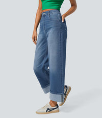 Mieke™ Dames Wide-Leg Jeans