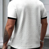 Heren Polo Structuur Korte Mouw Premium Fit