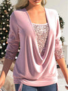 Draped™ Top | Kanten Details | Soepelvallende Pasvorm