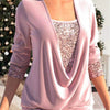 Draped™ Top | Kanten Details | Soepelvallende Pasvorm
