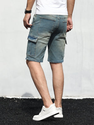 Giel™ Heren Denim Cargo Shorts