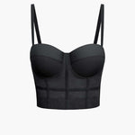 Ida | Figuuraccentuerende Bustier-top met Beugelcups en Transparante Mesh-Structuur
