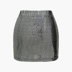 Agathe | Glamoureuze Feest Minirok met Sprankelend Net-Design