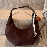 Amalia | Suède Boho-Chic Hobo Tas met Speelse Charme