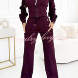Elise™ Luxe Velours Trainingspak voor Dames