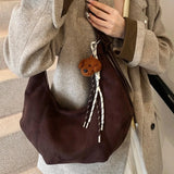 Amalia | Suède Boho-Chic Hobo Tas met Speelse Charme