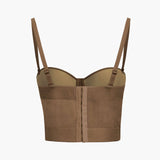 Ida | Figuuraccentuerende Bustier-top met Beugelcups en Transparante Mesh-Structuur