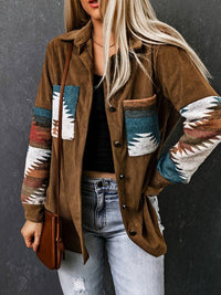 Casual Jas met Print | Boho Stijl | Zachte Pasvorm