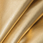 Freyja | Glanzende Gouden Metallic Minirok met getailleerde pasvorm en hoge taille