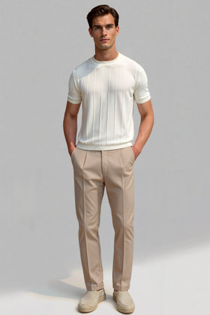 Oude Geld Classic Heavy O-Hals Gestreept T-Shirt