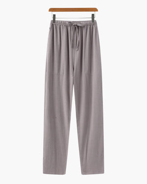 Adrian | Lichte Slim Fit Heren Zomer Linnenbroek met Koord