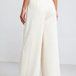 Elegante damesbroek met wijde snit en plooien