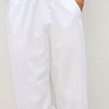 Luca | Witte heren joggingbroek met koord