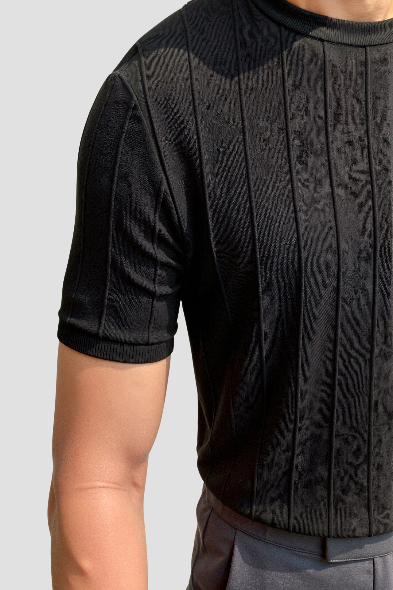 Oude Geld Classic Heavy O-Hals Gestreept T-Shirt