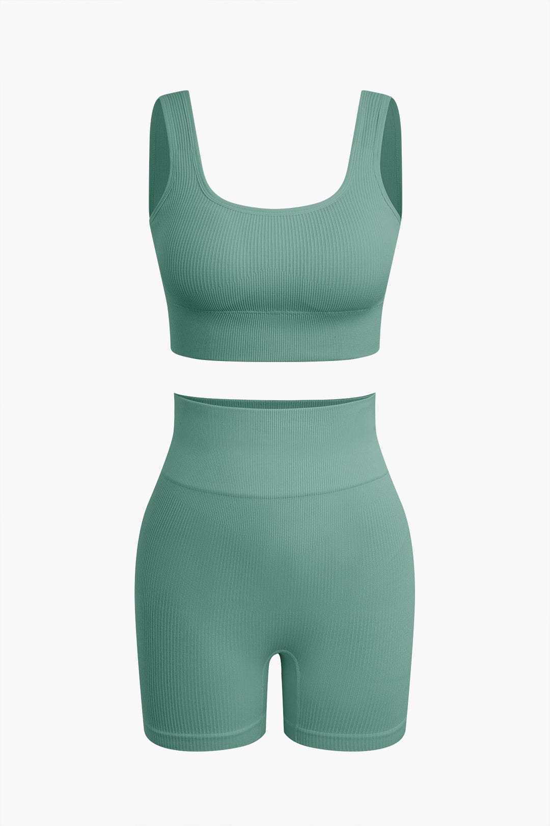 Elaine | Naadloos Sportset met Crop-Top & Yoga Shorts