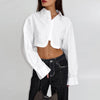 Gekorte Damesblouse – Modern, Minimalistisch & Modieus Geaccentueerd