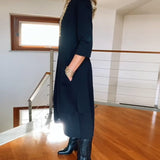 Claudia™ Elegante Midi-Jurk met Lange Mouwen