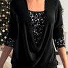 Draped™ Top | Kanten Details | Soepelvallende Pasvorm