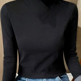 Veerle™ Elegante Top met Asymmetrische Kraag