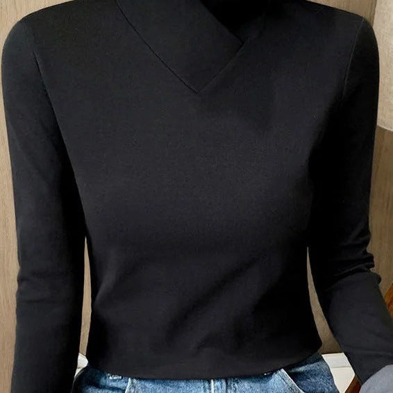 Veerle™ Elegante Top met Asymmetrische Kraag
