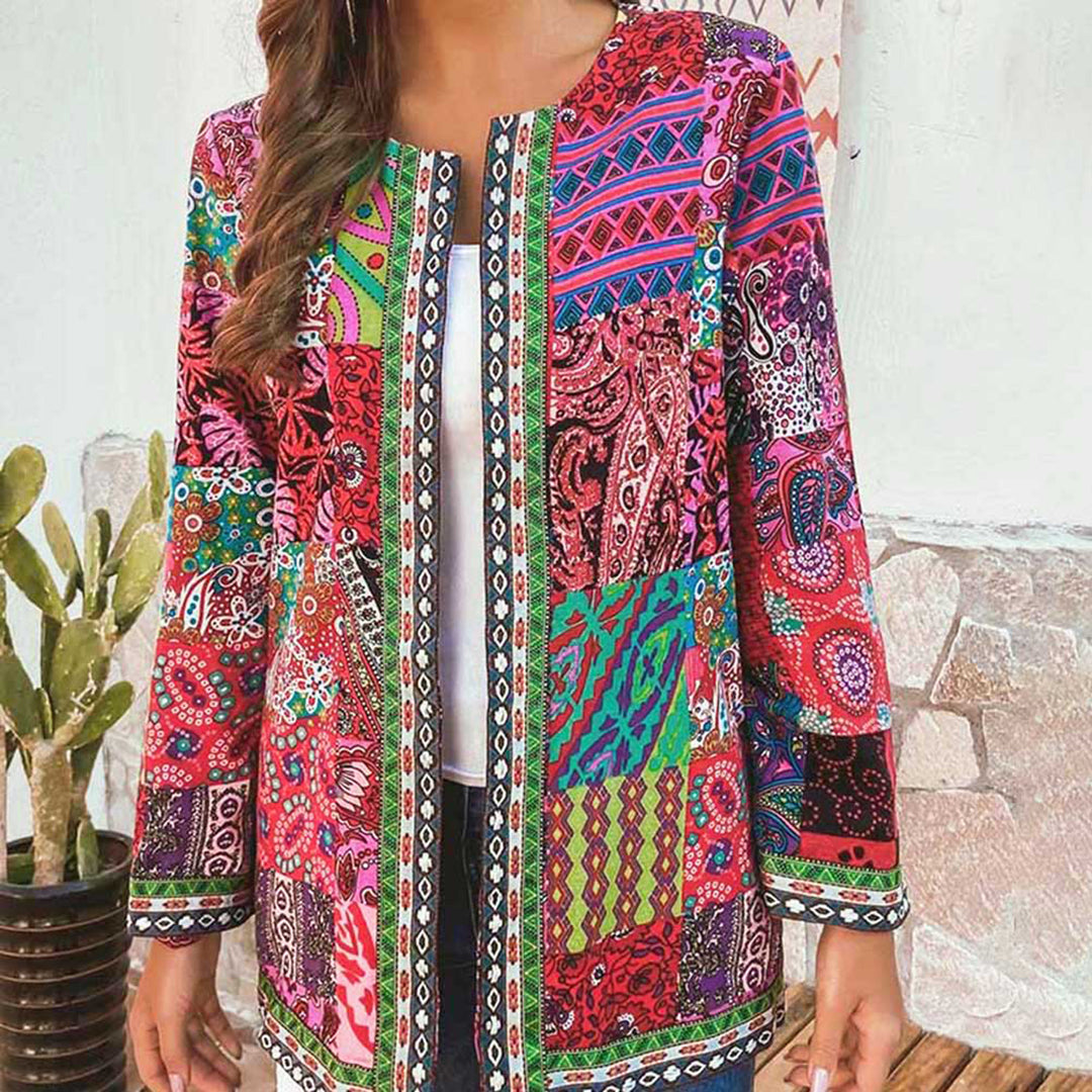 Grace™ Dames Boho Patchwork Jas