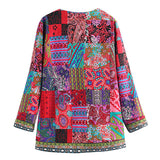 Grace™ Dames Boho Patchwork Jas