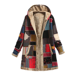 Fieneke™ Dames Patchwork Winterjas