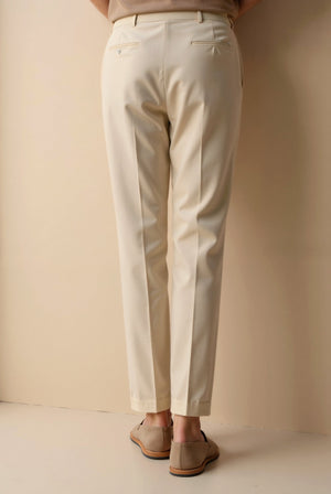 Heren Chino Broek in Wit – Elegantie en moderne stijl