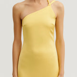 Dames One Shoulder Maxi Jurk Met Split