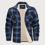 Bart™ Heren Sherpa Gevoerde Geruite Overhemdjas