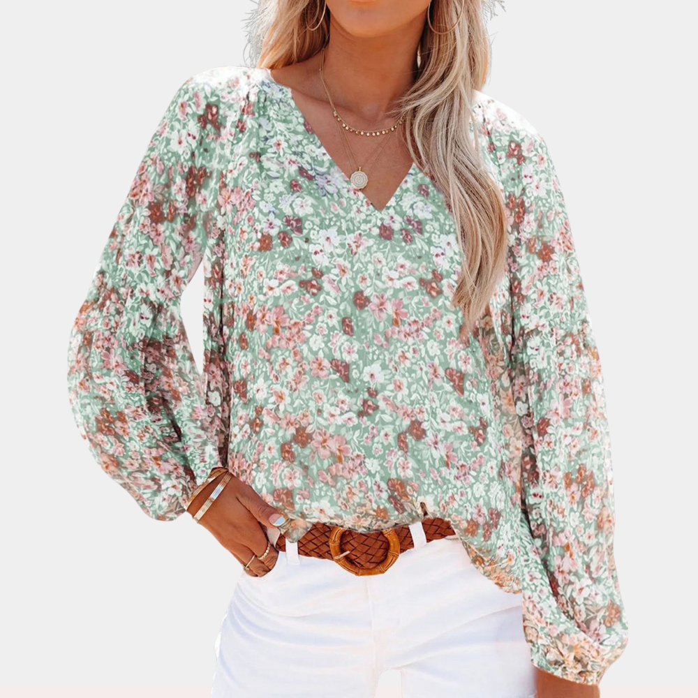 Sophie™ Dames Bloemen Blouse