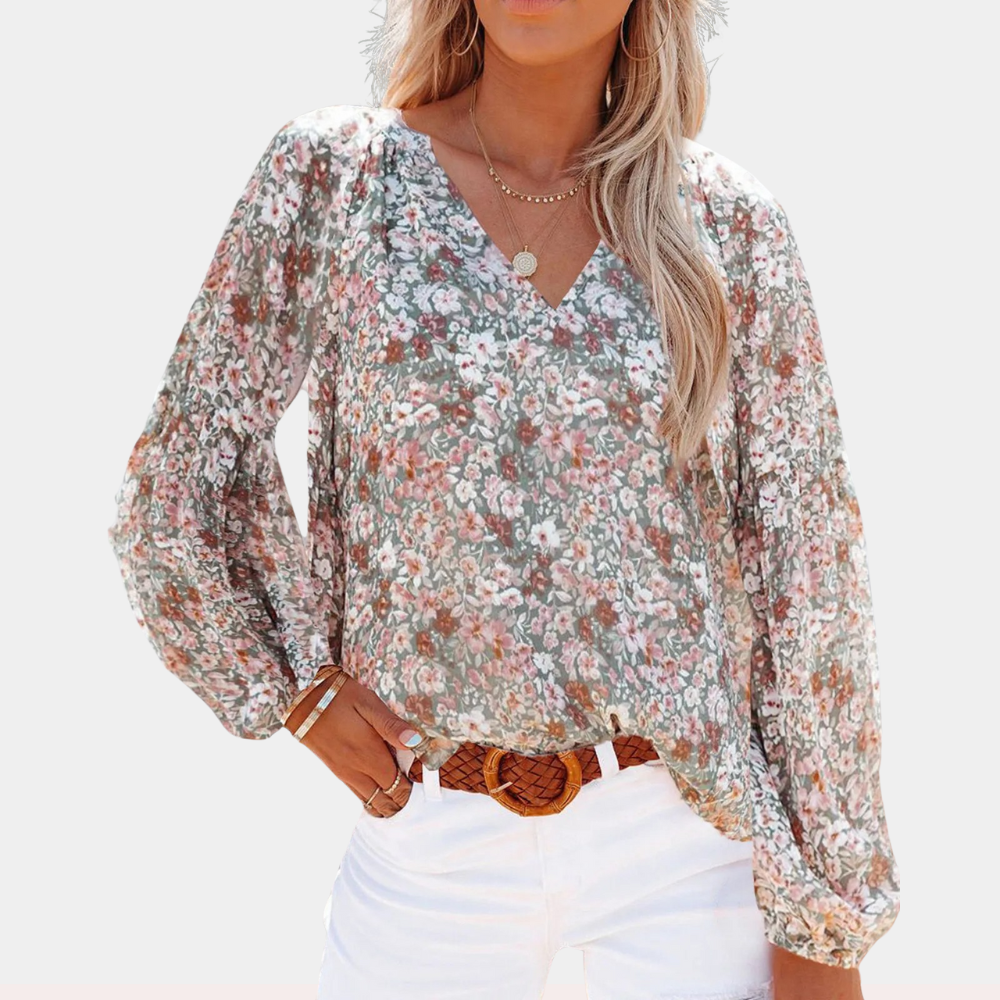 Sophie™ Dames Bloemen Blouse