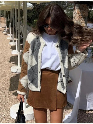 Geblokte™ Gebreide Cardigan | Trendy en Comfortabel | Relaxte Pasvorm