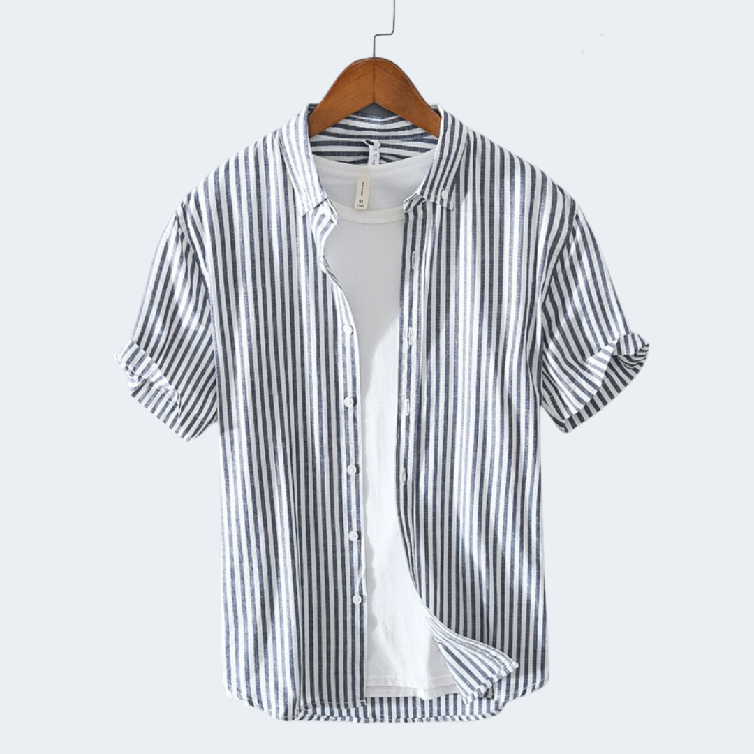 Anton | Heren Zomerhemd met Strepenpatroon