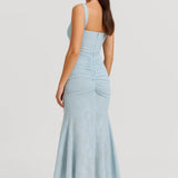 Dames Asymmetrische Midi Jurk Met Brede Bandjes