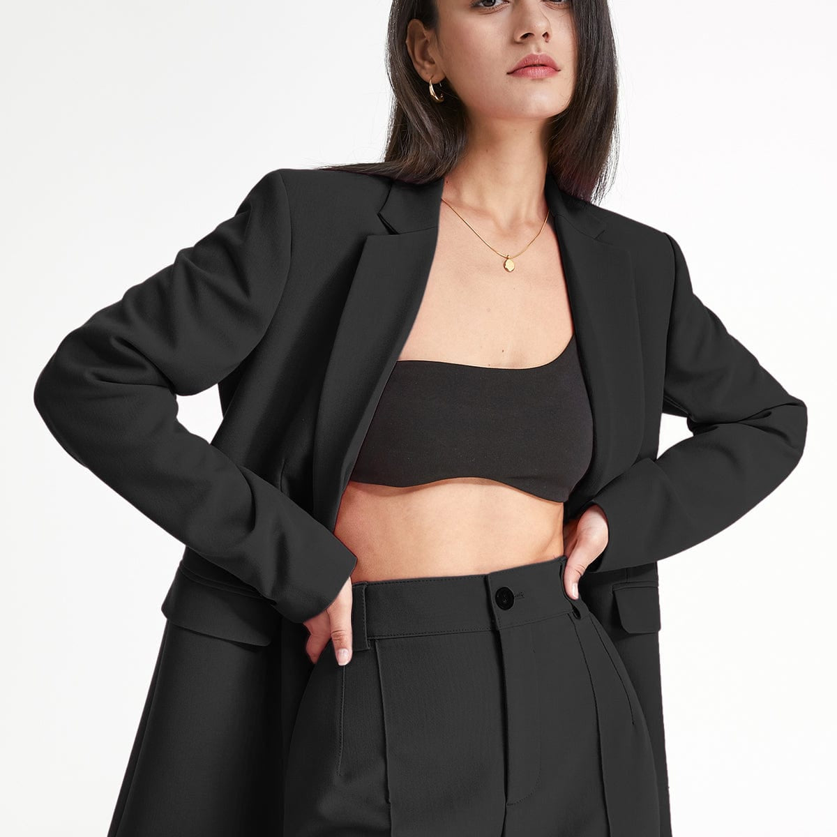 Maja | Stijlvolle Oversized Blazer in Effen Kleur