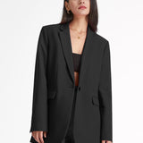 Maja | Stijlvolle Oversized Blazer in Effen Kleur