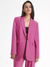 Maja | Stijlvolle Oversized Blazer in Effen Kleur
