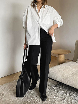 Klassieke Oversized Damesblouse – Tijdloos, Veelzijdig & Minimalistisch