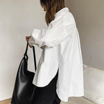 Klassieke Oversized Damesblouse – Tijdloos, Veelzijdig & Minimalistisch