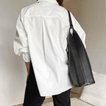 Klassieke Oversized Damesblouse – Tijdloos, Veelzijdig & Minimalistisch