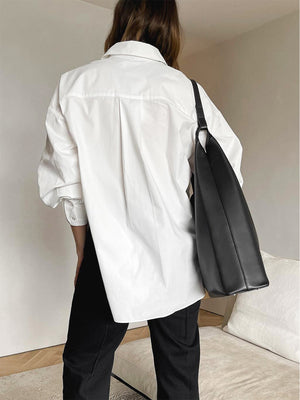 Klassieke Oversized Damesblouse – Tijdloos, Veelzijdig & Minimalistisch