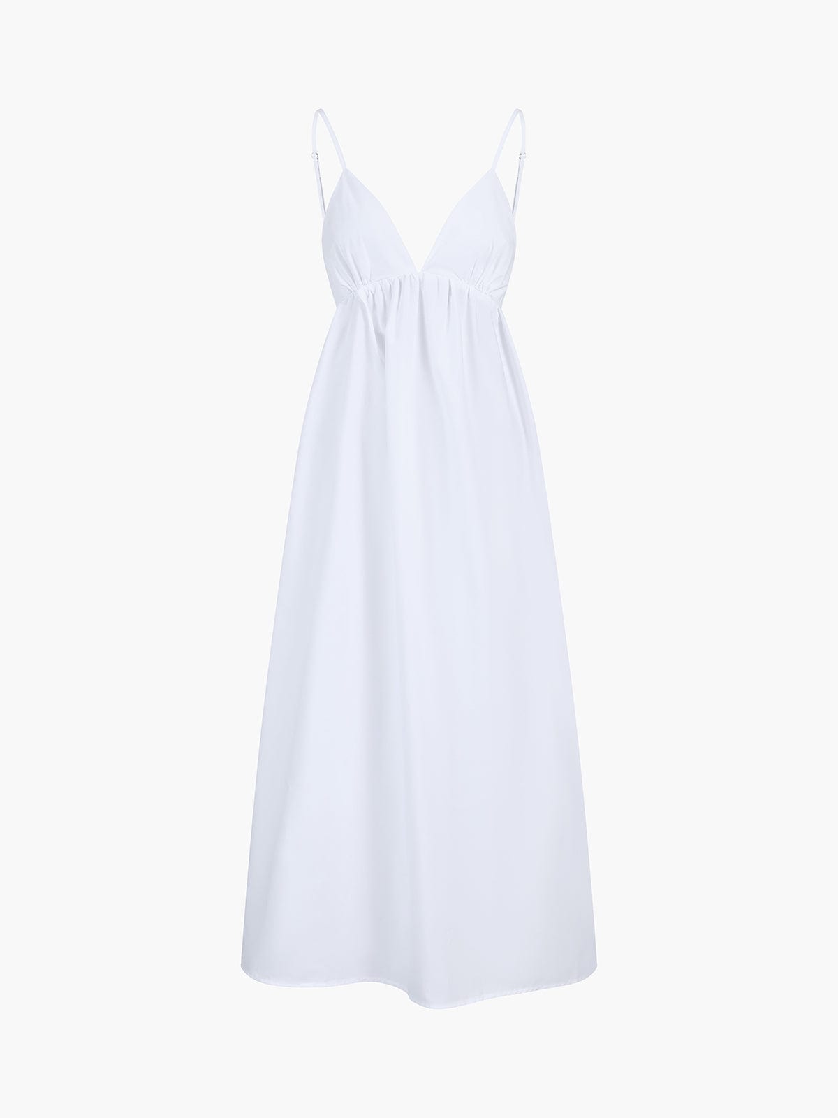 Elena | Rugloos Maxi-jurk met Cut-Out – Tijdloze Zomer Elegantie
