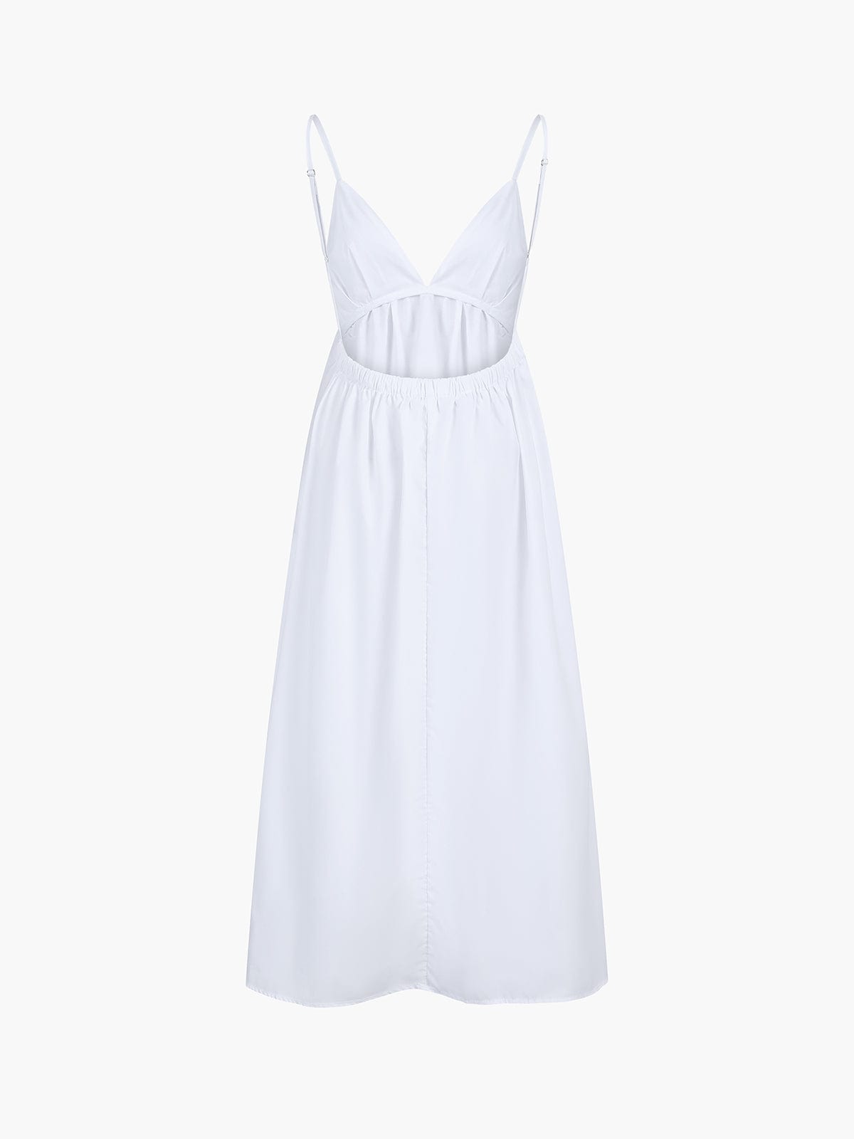 Elena | Rugloos Maxi-jurk met Cut-Out – Tijdloze Zomer Elegantie