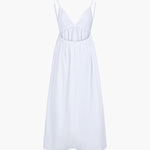 Elena | Rugloos Maxi-jurk met Cut-Out – Tijdloze Zomer Elegantie