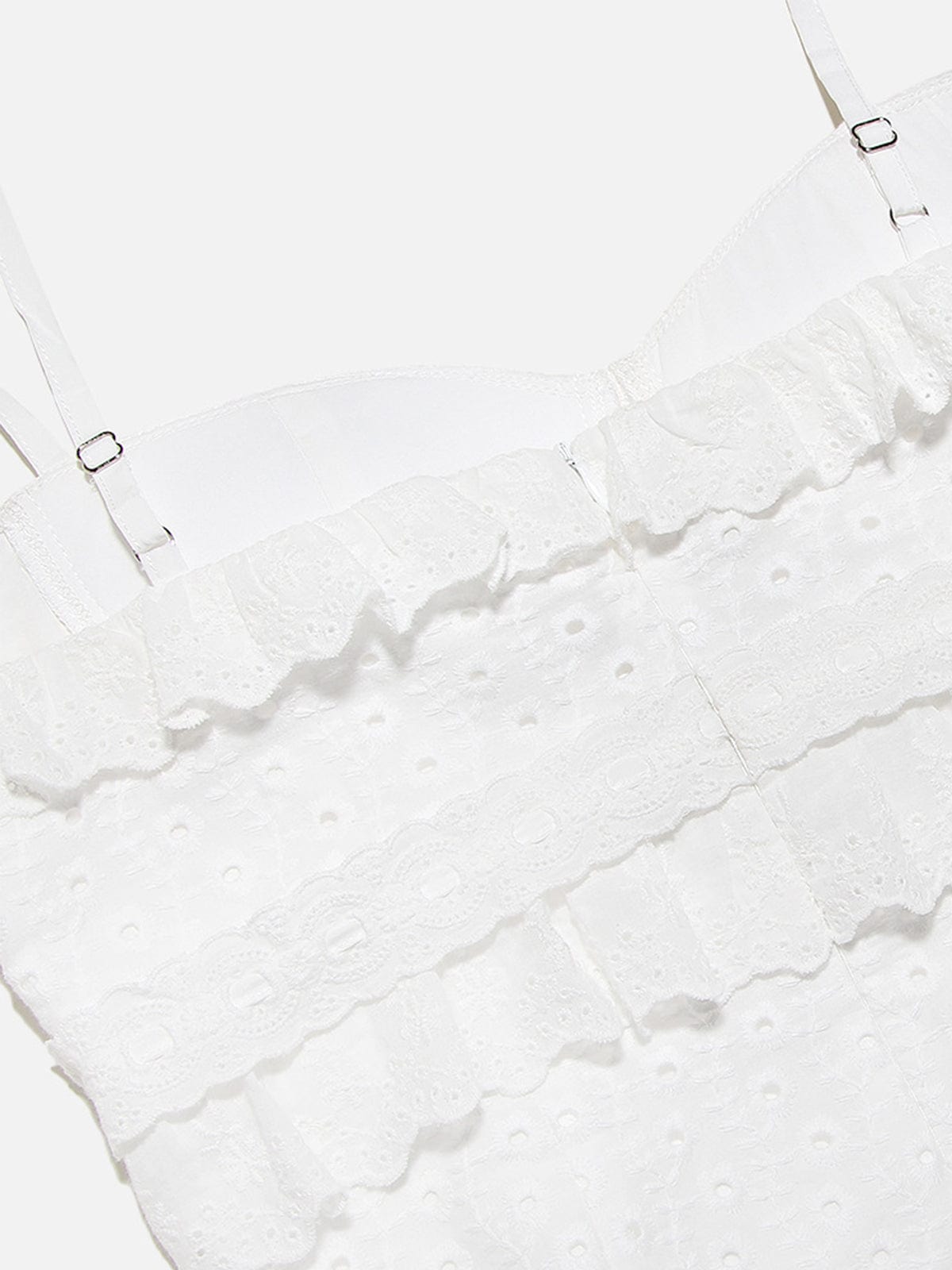 Hanna | Romantische kantjurk met ruches – Feminine elegantie in wit