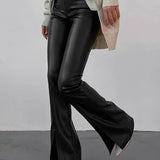 Emilia | Uitlopende Flair-broek met Ritsen